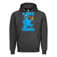 Charcoal Heather more cookies classic shirt Zipper Hoodie - linhVisuals
