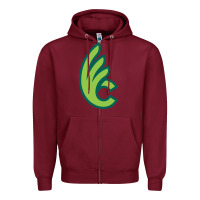 Burgundy wilmington college quaqers Zipper Hoodie - linhVisuals