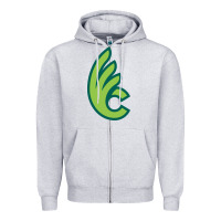 Heather Grey wilmington college quaqers Zipper Hoodie - linhVisuals