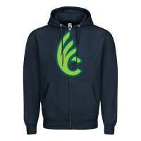 Navy wilmington college quaqers Zipper Hoodie - linhVisuals