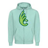 Seafoam wilmington college quaqers Zipper Hoodie - linhVisuals