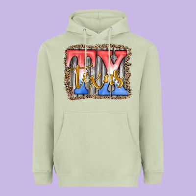 Tx Texas Heavyweight Hoodie Designed By Jahusdesignshop