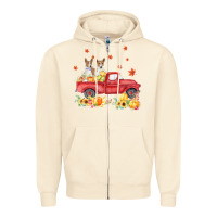 Sandshell basenji pumpkin truck fall leaf thanksgiving halloween Zipper Hoodie - linhVisuals