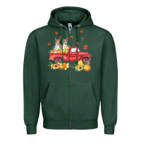Sports Green basenji pumpkin truck fall leaf thanksgiving halloween Zipper Hoodie - linhVisuals