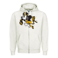 Oatmeal Heather the missouri tigers Zipper Hoodie - linhVisuals