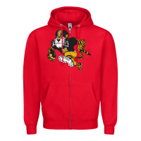 Red the missouri tigers Zipper Hoodie - linhVisuals