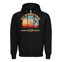 Black best weimaraner mom ever mom gift mother's day Zipper Hoodie - linhVisuals