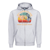 Heather Grey best weimaraner mom ever mom gift mother's day Zipper Hoodie - linhVisuals