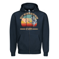 Navy best weimaraner mom ever mom gift mother's day Zipper Hoodie - linhVisuals