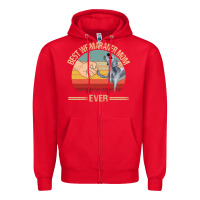 Red best weimaraner mom ever mom gift mother's day Zipper Hoodie - linhVisuals