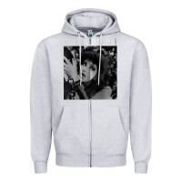 Heather Grey kate bush vintage Zipper Hoodie - linhVisuals