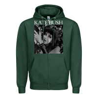 Sports Green kate bush vintage Zipper Hoodie - linhVisuals
