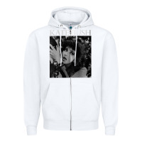 White kate bush vintage Zipper Hoodie - linhVisuals