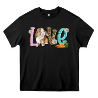 Black Love Easter Rabbit Easter Day Heavy Core Tee - HowdyJamesFarm