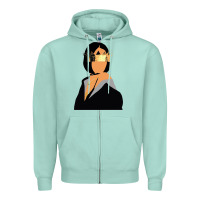 Seafoam rihanna artwork Zipper Hoodie - linhVisuals