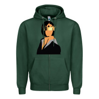 Sports Green rihanna artwork Zipper Hoodie - linhVisuals