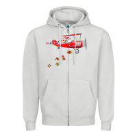 Christmas Santa Claus Pilot Flying Airplane Gift Tee Zipper Hoodie | Teevron