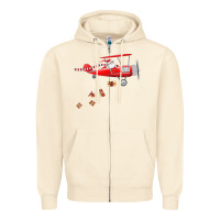Sandshell christmas santa claus pilot flying airplane gift tee Zipper Hoodie - linhVisuals