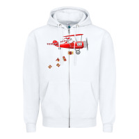 White christmas santa claus pilot flying airplane gift tee Zipper Hoodie - linhVisuals