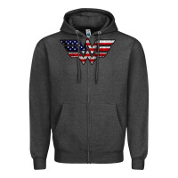 Charcoal Heather Wonder woman american flag Zipper Hoodie - linhVisuals