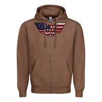 Chestnut Wonder woman american flag Zipper Hoodie - linhVisuals