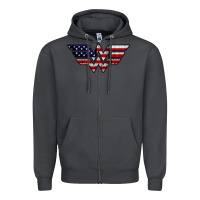 Smoke Wonder woman american flag Zipper Hoodie - linhVisuals