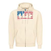 Sandshell cowboy patriotic american flag 4th of july gift tee Zipper Hoodie - linhVisuals