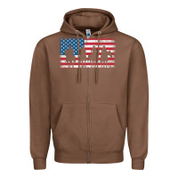 Chestnut cowboy patriotic american flag 4th of july gift tee Zipper Hoodie - linhVisuals