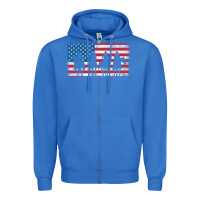 True Royal cowboy patriotic american flag 4th of july gift tee Zipper Hoodie - linhVisuals