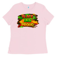 Bubblegum Pink black and proud Ladies Tee - FaDigitalArtStudio
