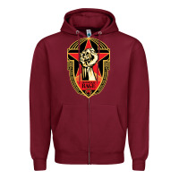 Burgundy prophets of rage poster Zipper Hoodie - linhVisuals