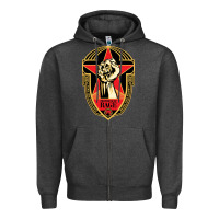 Charcoal Heather prophets of rage poster Zipper Hoodie - linhVisuals