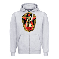 Heather Grey prophets of rage poster Zipper Hoodie - linhVisuals