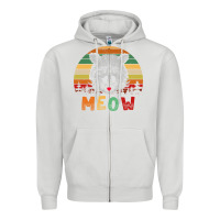 Dove Grey funny vintage raccoon meow raccoon lovers Zipper Hoodie - linhVisuals