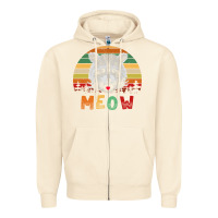 Sandshell funny vintage raccoon meow raccoon lovers Zipper Hoodie - linhVisuals
