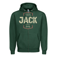 Sports Green Genuine Jack Funny Personalized Name Zipper Hoodie - linhVisuals
