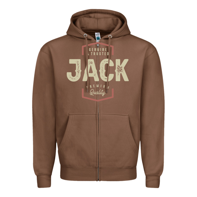 Genuine Jack Funny Personalized Name Zipper Hoodie by linhVisuals | Teevron
