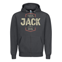 Smoke Genuine Jack Funny Personalized Name Zipper Hoodie - linhVisuals