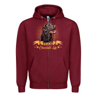 Labrador Retriever Team Chocolate Lab Funny Zipper Hoodie | Teevron