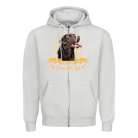 Dove Grey labrador retriever team chocolate lab funny Zipper Hoodie - linhVisuals
