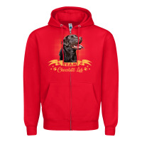 Red labrador retriever team chocolate lab funny Zipper Hoodie - linhVisuals