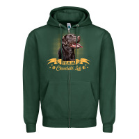 Sports Green labrador retriever team chocolate lab funny Zipper Hoodie - linhVisuals