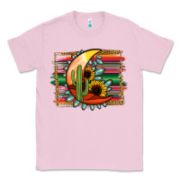 Bubblegum Pink turquoise desert moon serape background Classic Tee - Jasminsmagicworld