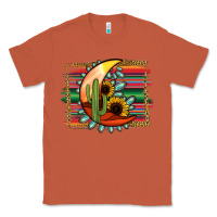 Copper turquoise desert moon serape background Classic Tee - Jasminsmagicworld
