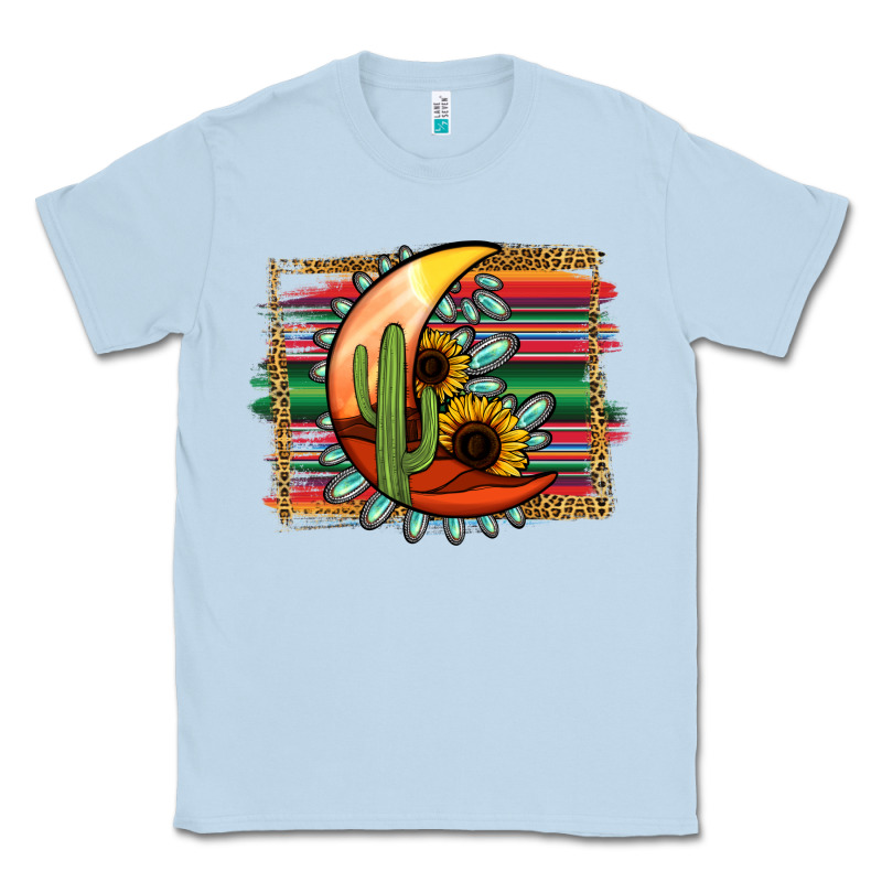 Turquoise Desert Moon Serape Background Classic Tee by Jasminsmagicworld | Teevron