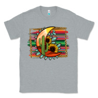 Heather Grey turquoise desert moon serape background Classic Tee - Jasminsmagicworld