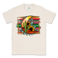 Natural turquoise desert moon serape background Classic Tee - Jasminsmagicworld