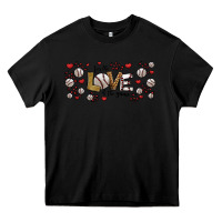 Black for the love of the game baseball Heavy Core Tee - Jasminsmagicworld
