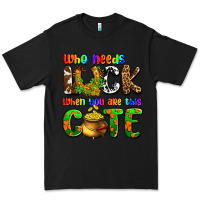 Black Who needs luck when you are this cute Premium Tee - OliviaCreatesArt