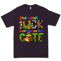 Plum Who needs luck when you are this cute Premium Tee - OliviaCreatesArt